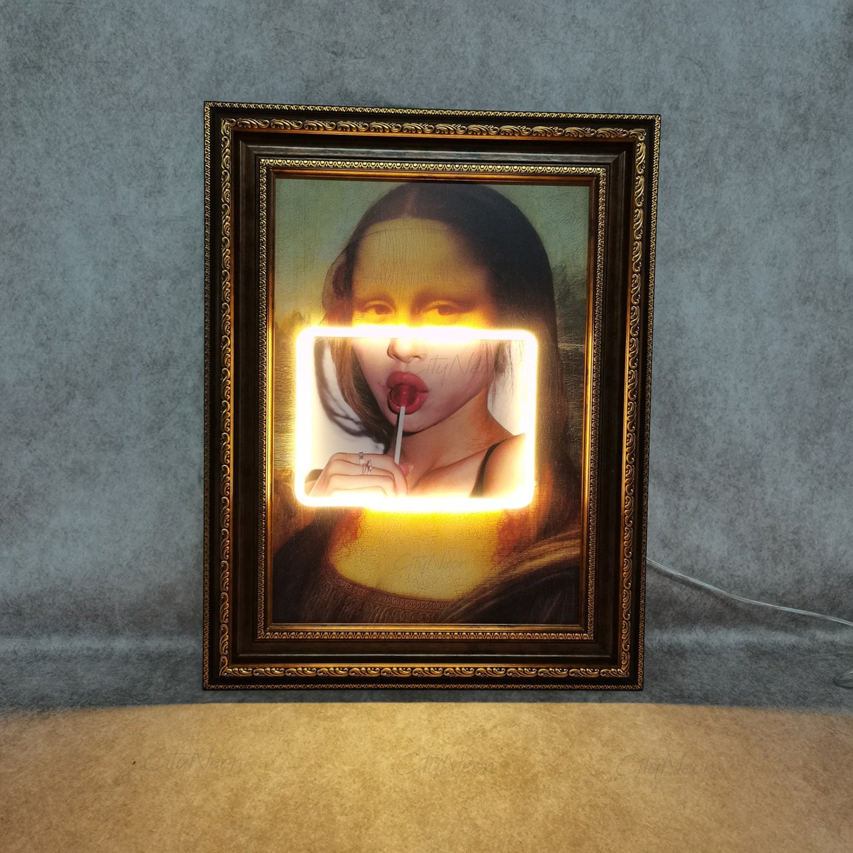 Mona Lisa Modern Neon Painting Art - CityNeon