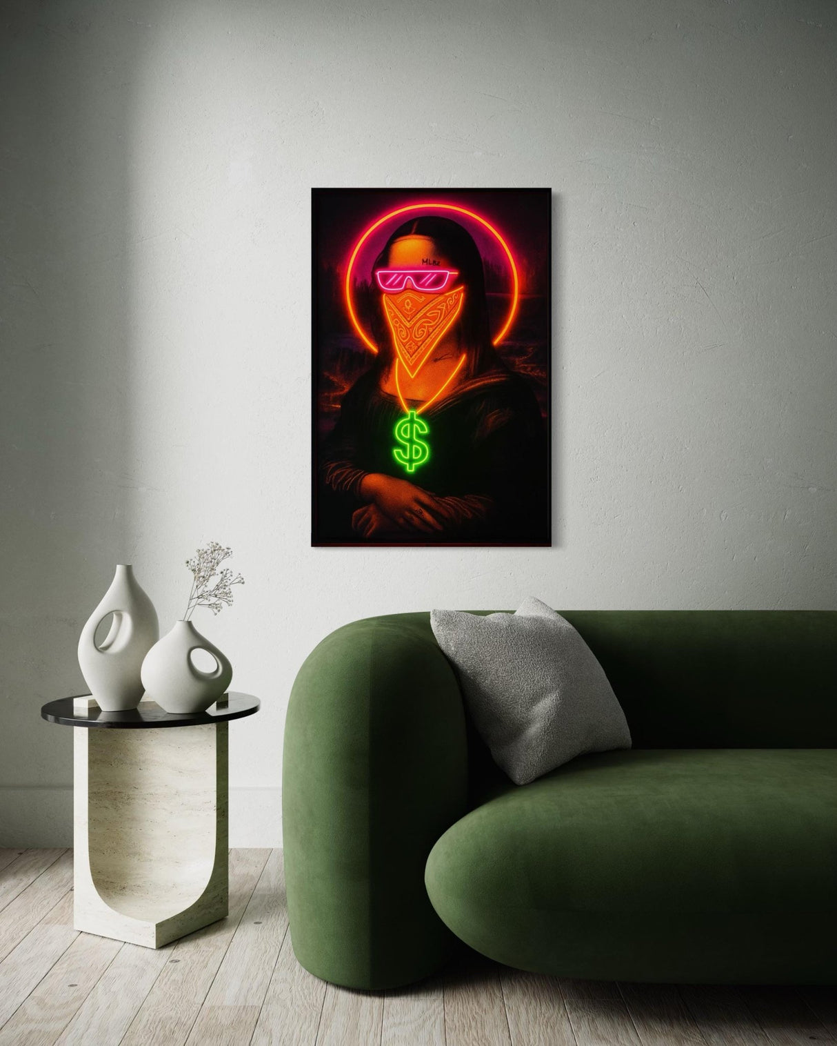 Mona Lisa Neon LED Wall Art – Illuminated Pop Art Decor for Home, Loft, Office | Modern Neon Sign, Graffiti Art, Unique Wall Decor - CityNeon