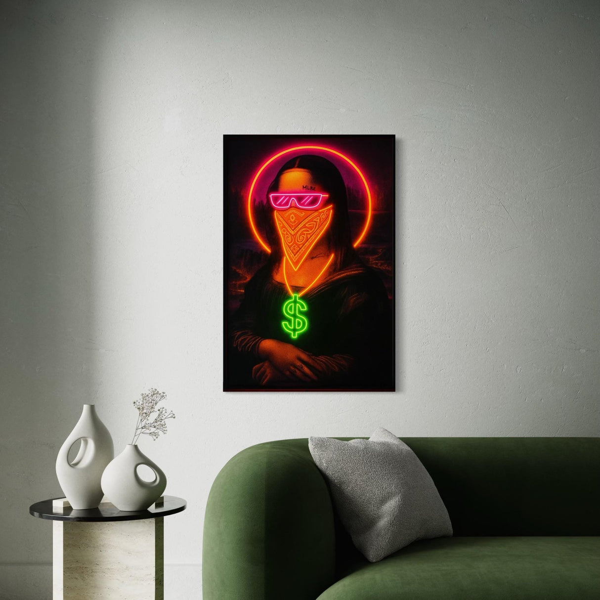 Mona Lisa Neon LED Wall Art – Illuminated Pop Art Decor for Home, Loft, Office | Modern Neon Sign, Graffiti Art, Unique Wall Decor - CityNeon