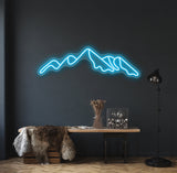 Mountain Led neon Sign | Bedroom Neon Sign | Mountain led light | Mountains wall art - CityNeon