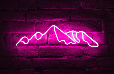 Mountain Led neon Sign | Bedroom Neon Sign | Mountain led light | Mountains wall art - CityNeon