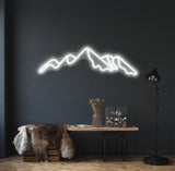 Mountain Led neon Sign | Bedroom Neon Sign | Mountain led light | Mountains wall art - CityNeon