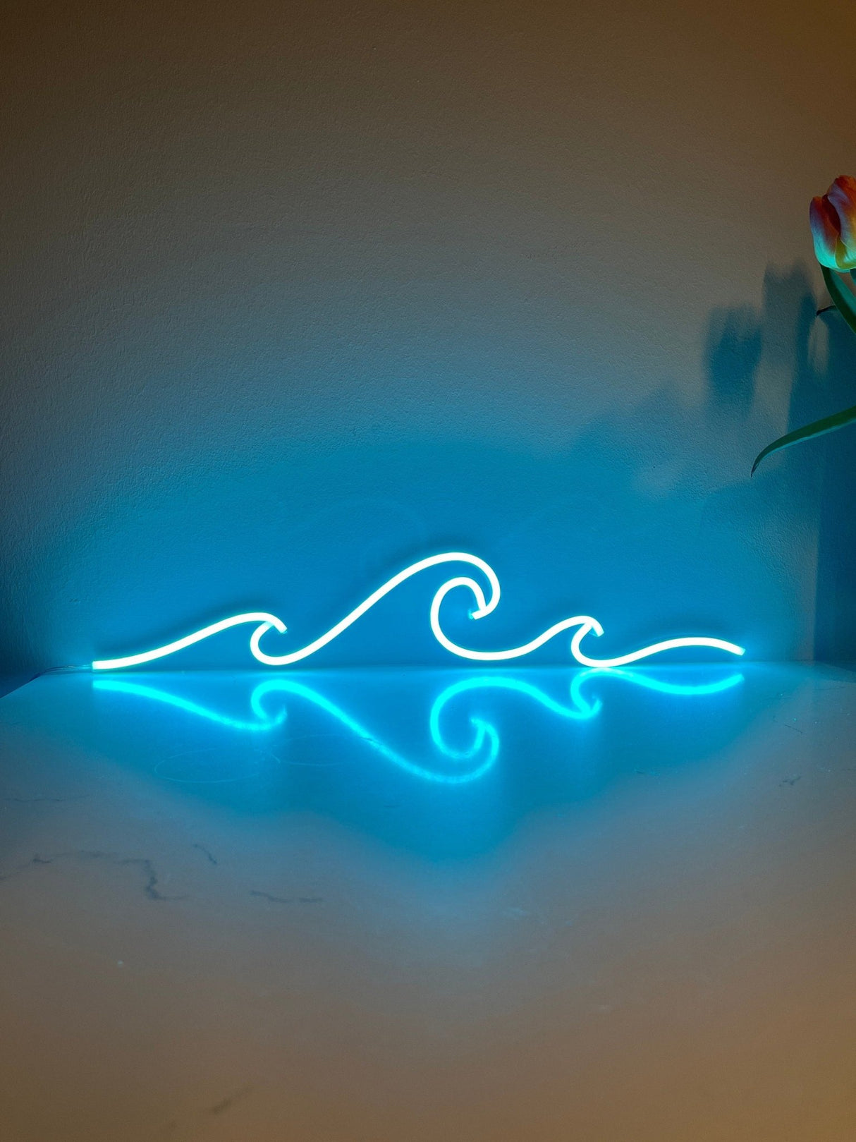 Ocean Wave Neon Sign - Sea LED Neon Light - Water Nature Bedside Custom Lamp - Bedroom Nursery Wall Decor - Wave Wall Art - Ocean Ornament - CityNeon