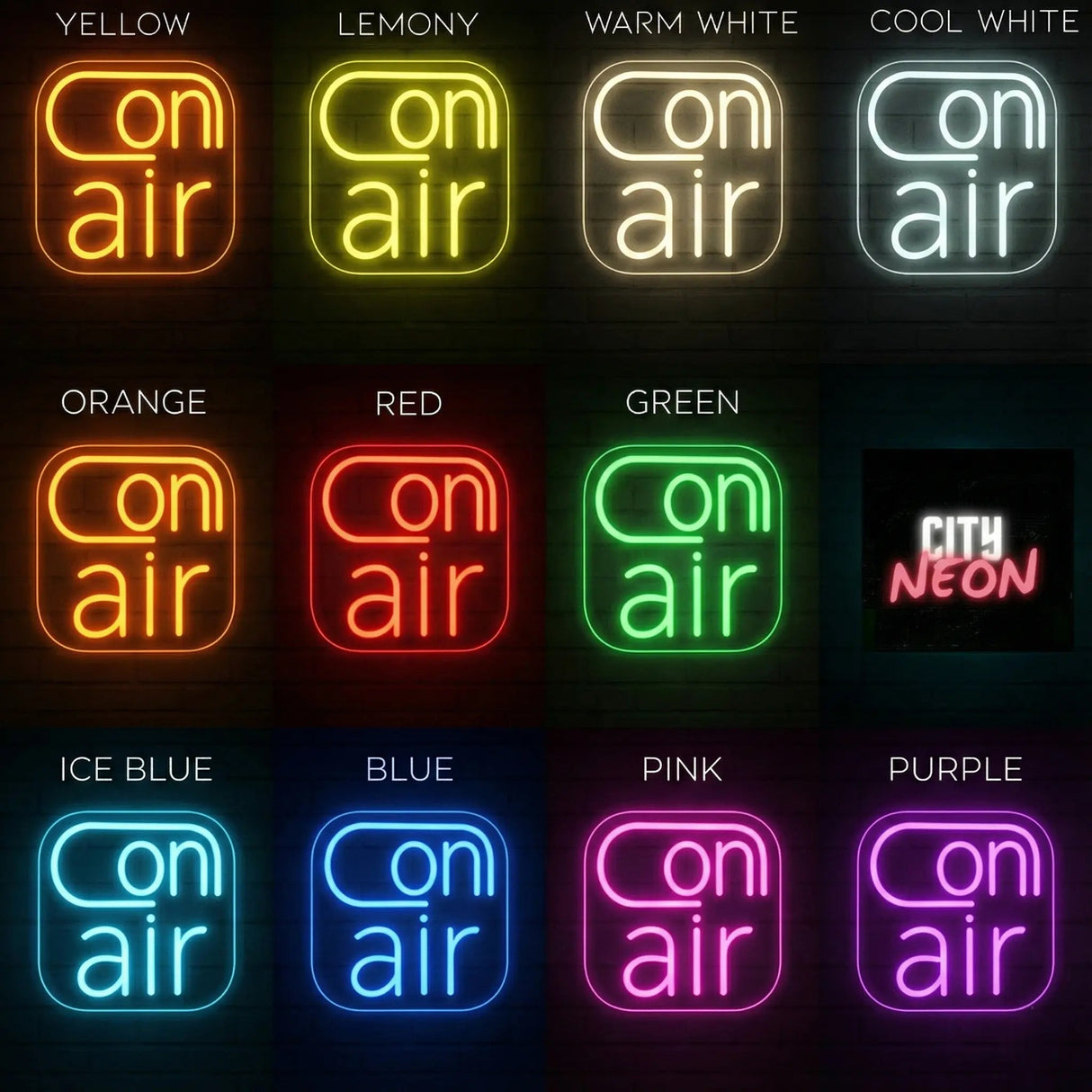 On Air LED Neon Sign – Modern Wall LED Light - CityNeon
