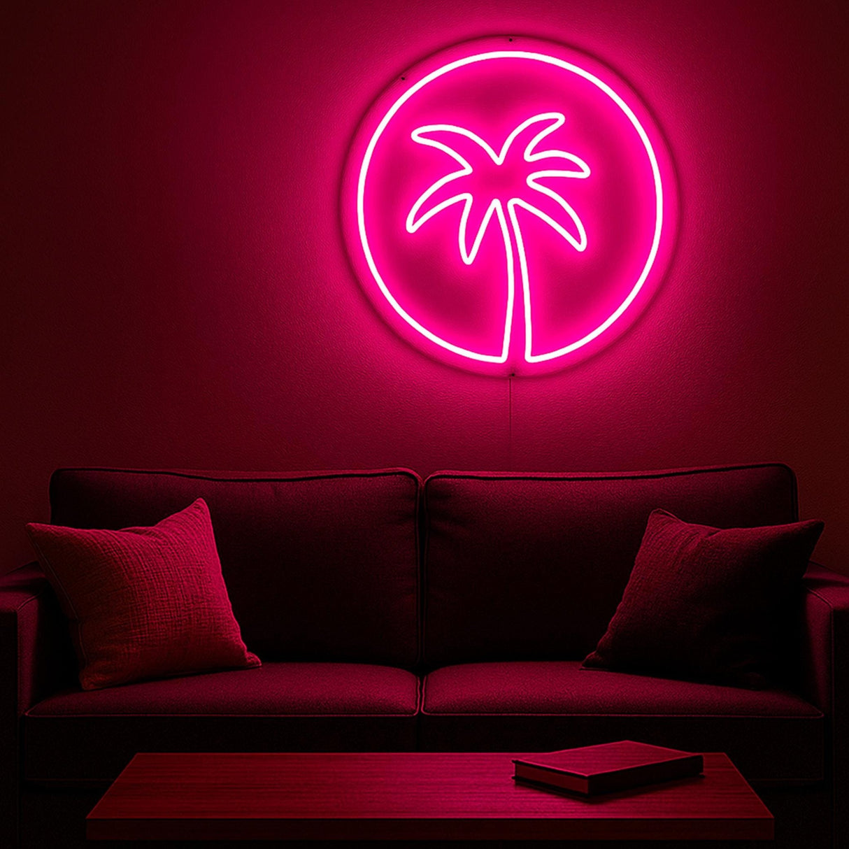 Palm Tree Neon Sign: Tropical LED Wall Decor - Beach Vibes - CityNeon