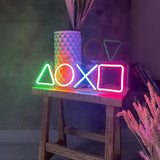 PlayStation Neon Sign - Iconic Gaming Symbols LED Wall Art, Perfect for Game Rooms, Streaming Setup, and Modern Decor - CityNeon