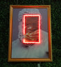 Pop Culture Neon Art: Greek Statue Eating Burger - Retro Neon Poster for Restaurant, Kitchen Wall Art, Unique Gift for Restaurant Owners - CityNeon