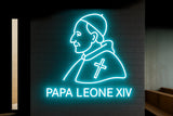 Pope Leo Neon Sign: Catholic Church Decor, Religious Gift - CityNeon