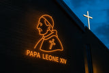 Pope Leo Neon Sign: Catholic Church Decor, Religious Gift - CityNeon