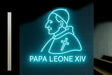 Pope Leo Neon Sign: Catholic Church Decor, Religious Gift - CityNeon