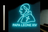 Pope Leo Neon Sign: Catholic Church Decor, Religious Gift - CityNeon