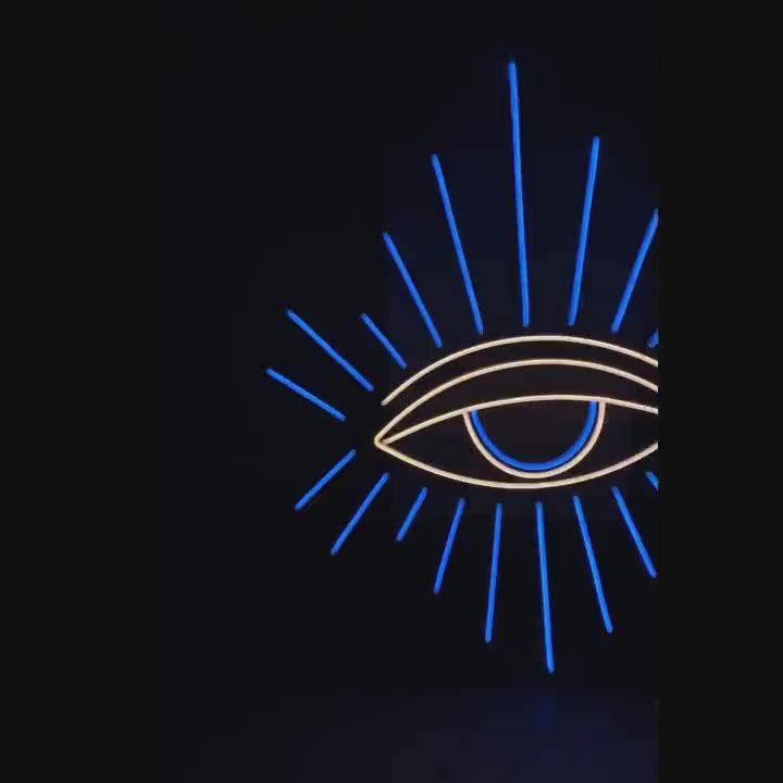 Eye neon sign - custom neon sign, Eye Neon Sign, Home Decor, Wall Art, Lighting, Eye Wall Art, Neon Wall Art, Neon Lighting, Eye Decor.