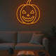 Pumpkin Halloween Neon Sign, Spooky LED Wall Decor, Halloween Party Decor, Fall Home Accent, Night Light, Holiday Gift
