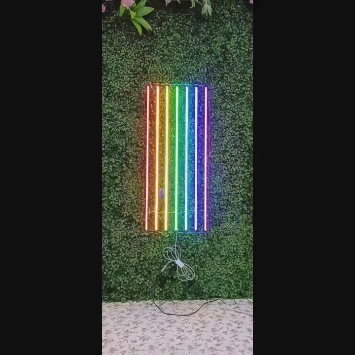 Rainbow Neon Sign - Rainbow neon lamp, Gay Pride Decor, gay wedding gift, lesbian home decor, unique led neon light, Pride Wall Decor