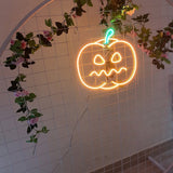 Pumpkin Neon Sign | Halloween Neon Light | Haloween Decor | Pumpkin Led Light | Halloween Door Sign - CityNeon