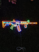 Riffle custom neon sign - M4A1 neon light - CityNeon