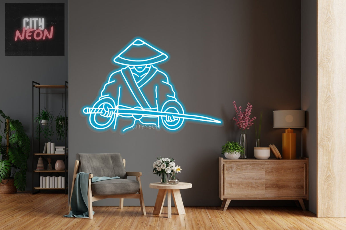 Samurai neon sign - Gamer Wall Art - CityNeon