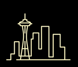 Seattle City Skyline Neon Sign - CityNeon