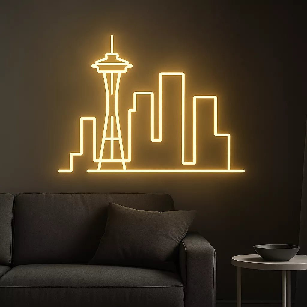 Seattle City Skyline Neon Sign - CityNeon