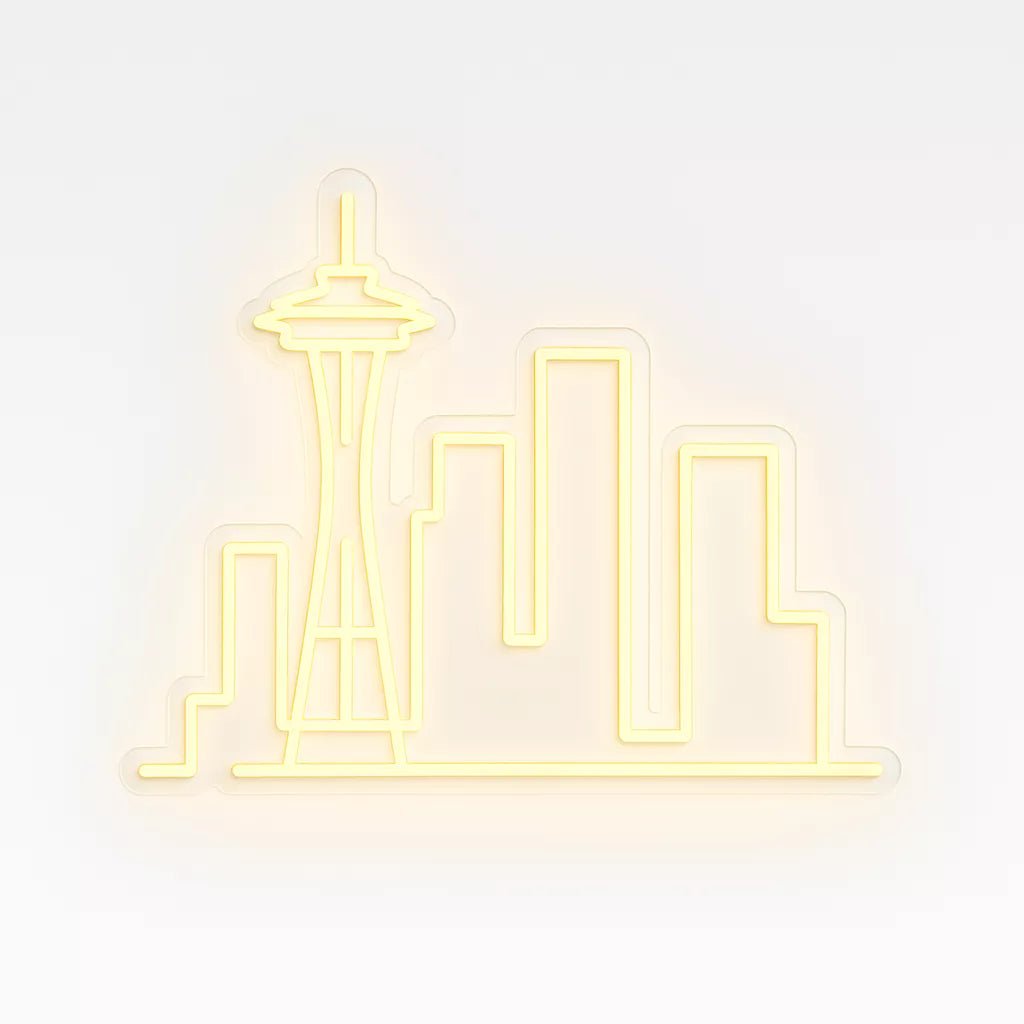 Seattle City Skyline Neon Sign - CityNeon