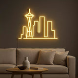 Seattle City Skyline Neon Sign - CityNeon
