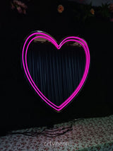 Selfie Heart LED Neon Mirror - CityNeon