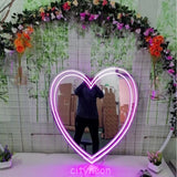 Selfie Heart LED Neon Mirror - CityNeon