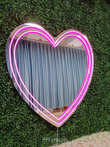 Selfie Heart LED Neon Mirror - CityNeon