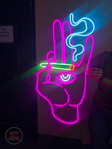 Smoking Hand With Joint - CityNeon