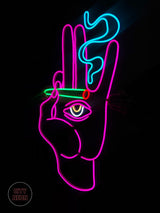 Smoking Hand With Joint - CityNeon