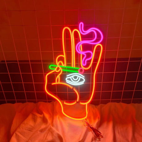 Smoking Hand With Joint - CityNeon