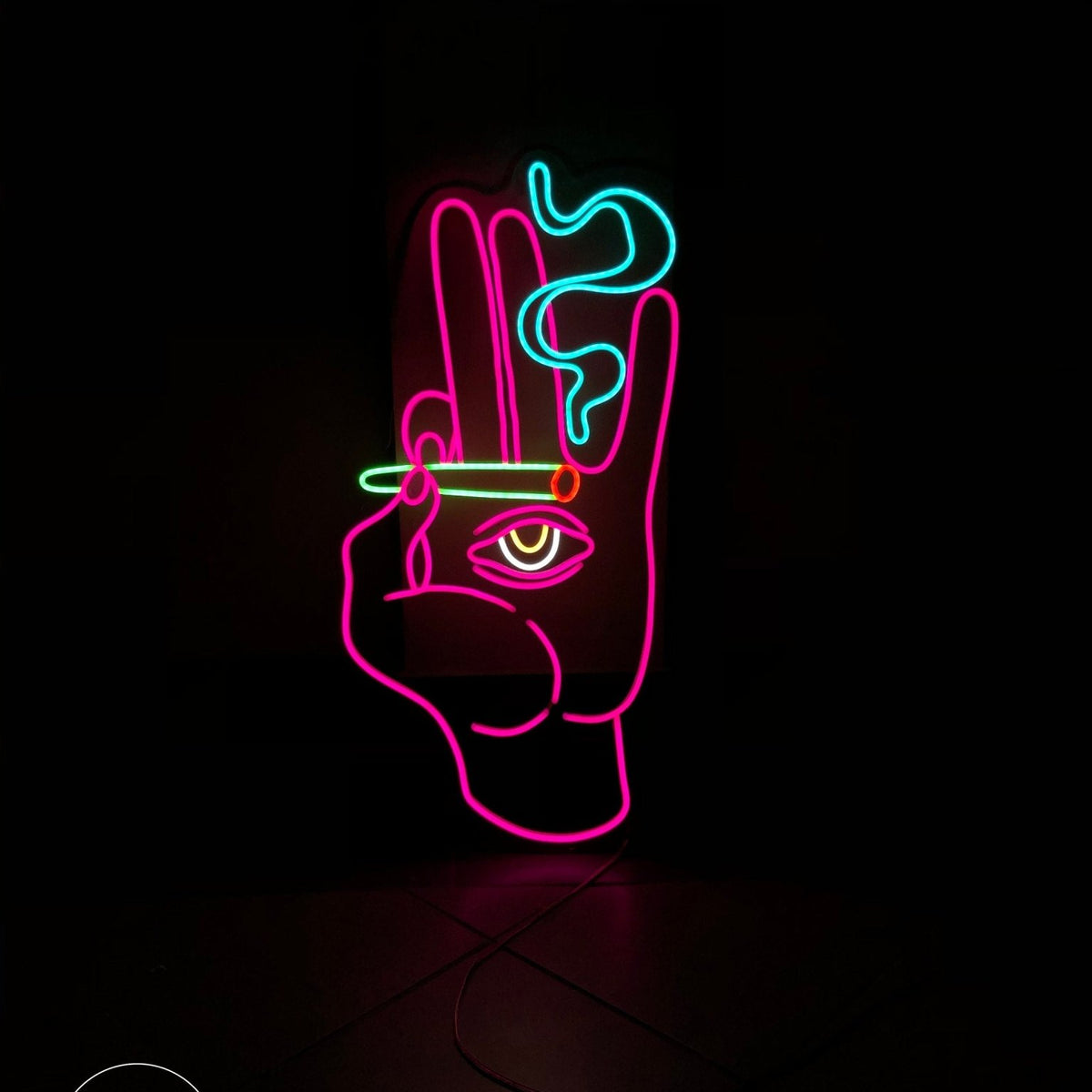 Smoking Hand With Joint - CityNeon