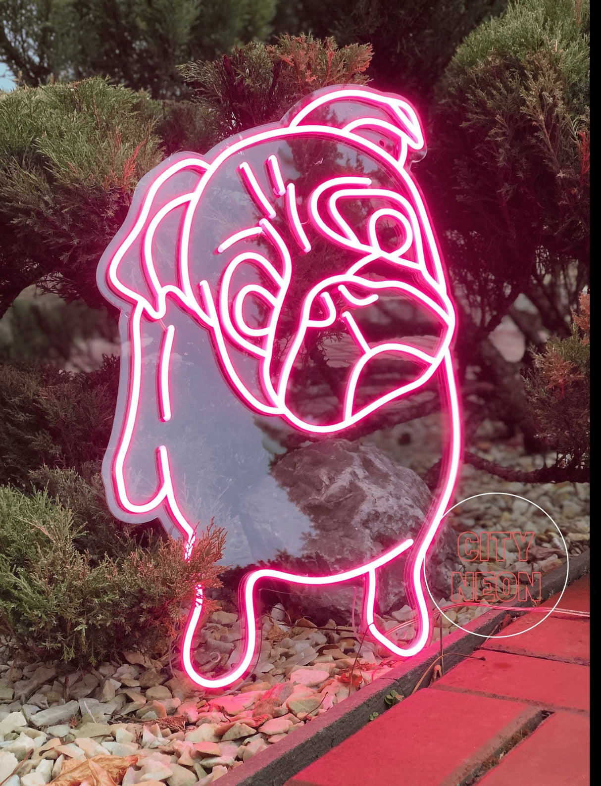 The Pug Neon Sign - Dog Neon Light - CityNeon