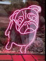 The Pug Neon Sign - Dog Neon Light - CityNeon