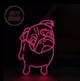 The Pug Neon Sign - Dog Neon Light - CityNeon