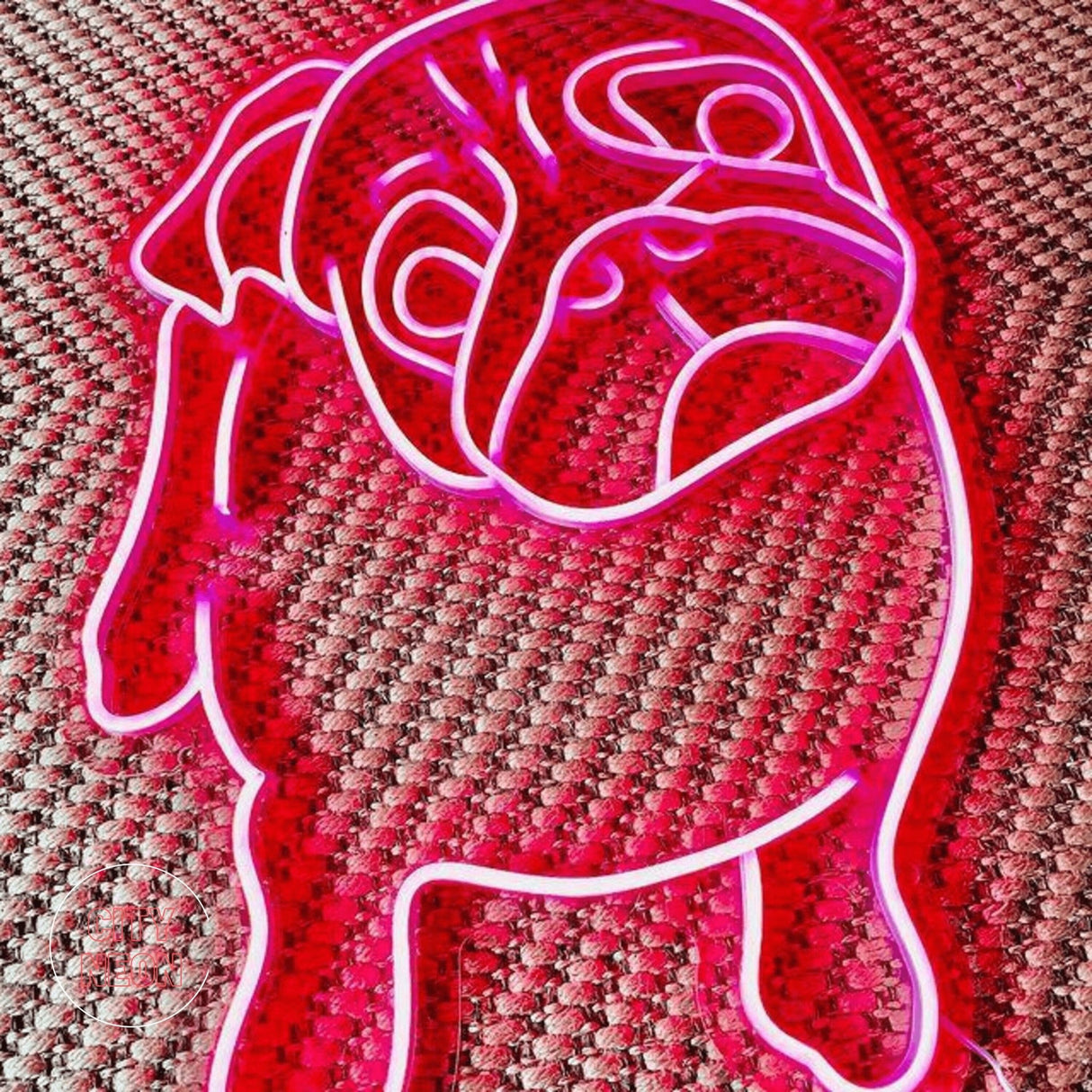 The Pug Neon Sign - Dog Neon Light - CityNeon