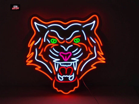 Tiger Head Neon Sign | Wall Decor - CityNeon