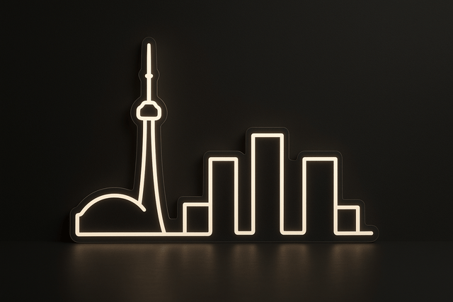 Toronto City Skyline Neon Sign - CityNeon