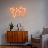 Travel Map Neon Sign - Bedroom Neon Sign - CityNeon