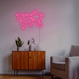 Travel Map Neon Sign - Bedroom Neon Sign - CityNeon