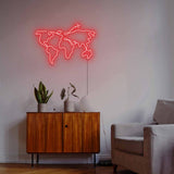 Travel Map Neon Sign - Bedroom Neon Sign - CityNeon