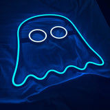 Whimsical Ghost Glow: Personalized LED Neon Lamp for Kids' Rooms – A Unique Ghost Wall Decor and Night Lamp - CityNeon