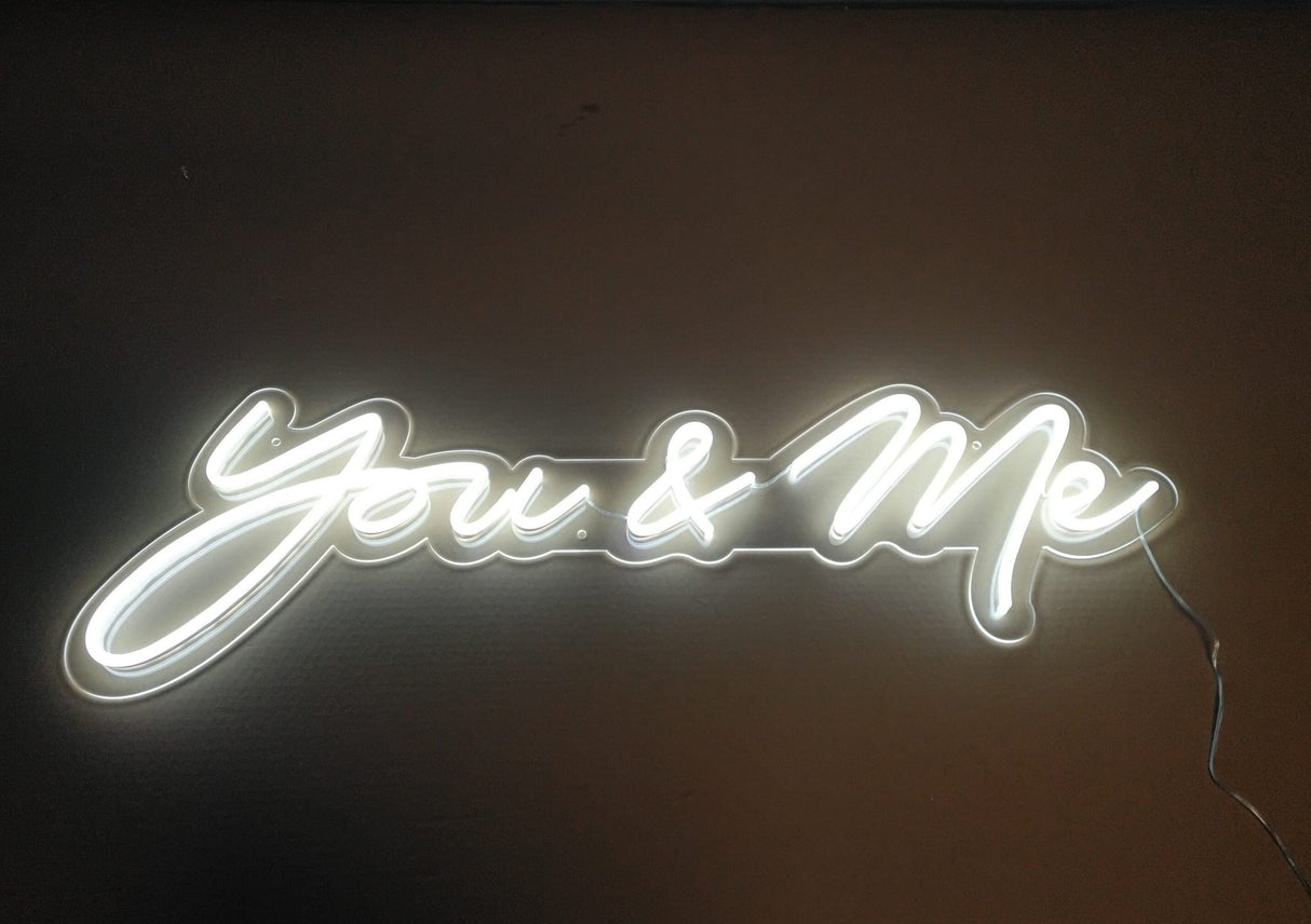 You and Me Neon Sign - Wedding LED Decor - CityNeon